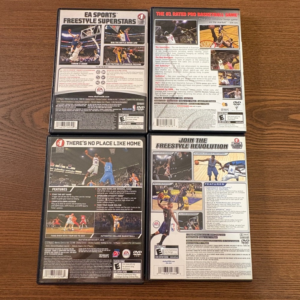EA Sports & Sega Basketball Bundle PS2 Good NBA Live 2K5 NCAA 07 Set - Picture 2 of 6